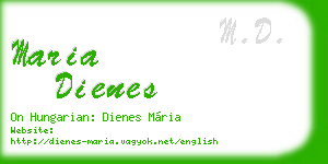 maria dienes business card