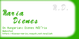 maria dienes business card